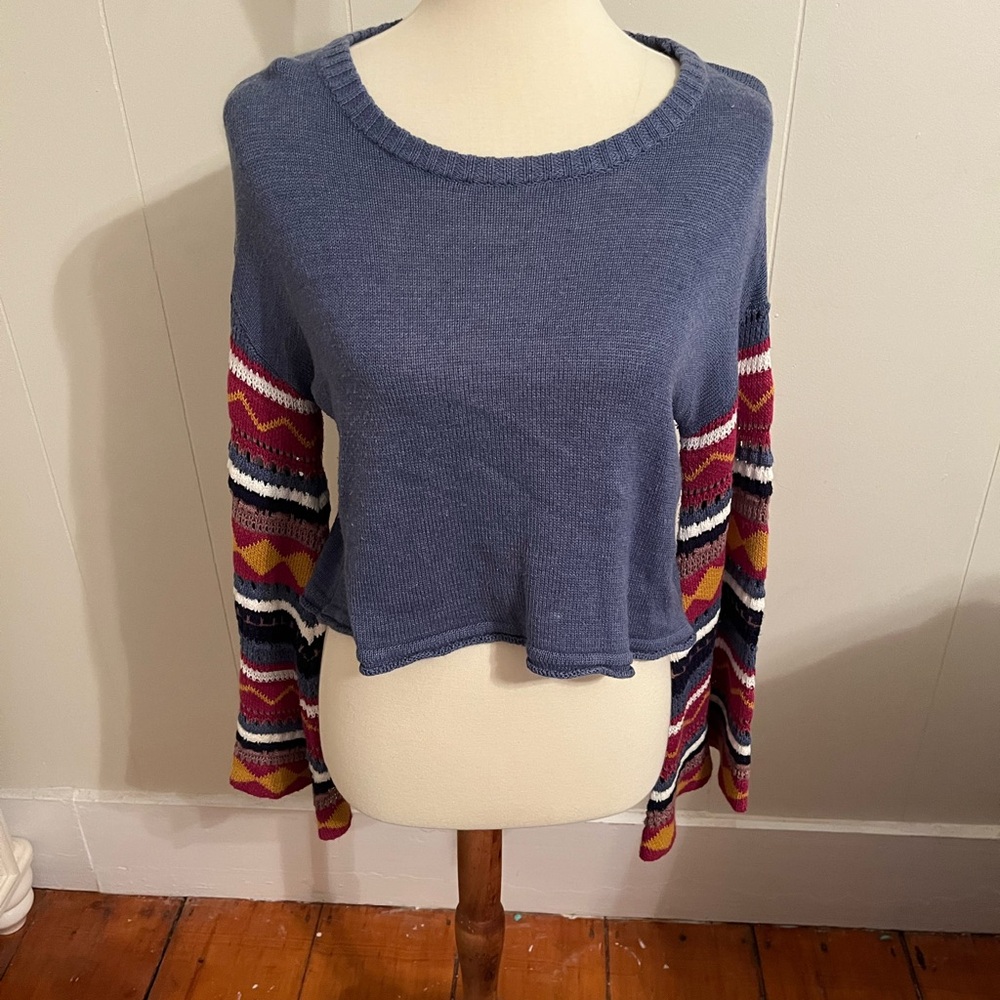 Boho Sweater with Bell Sleeves